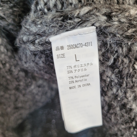 AZUL by Moussy Grey Cowl Neckline Long Sweater - Picture 8 of 12